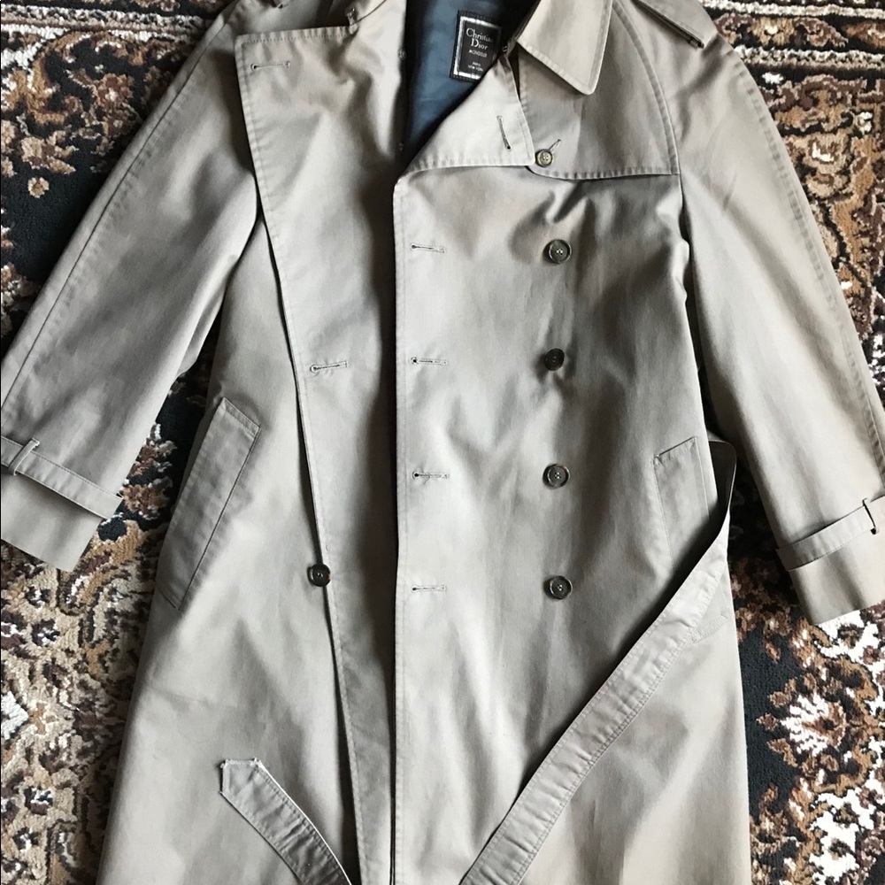 Christian Dior trenchcoat with wool inner jacket